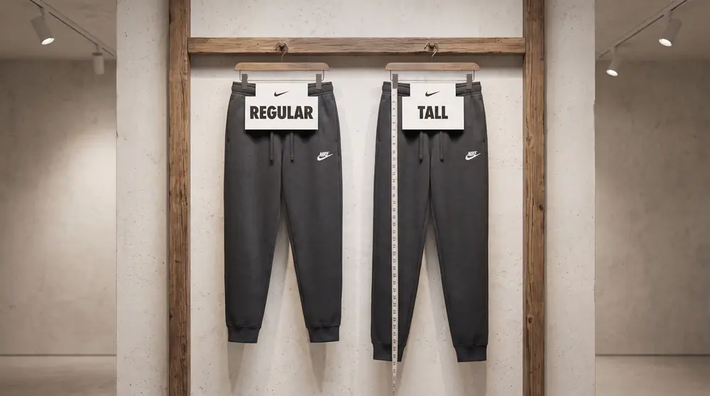 Брюки Nike с бирками Regular и Tall — что значит размер Regular, Tall и Petite