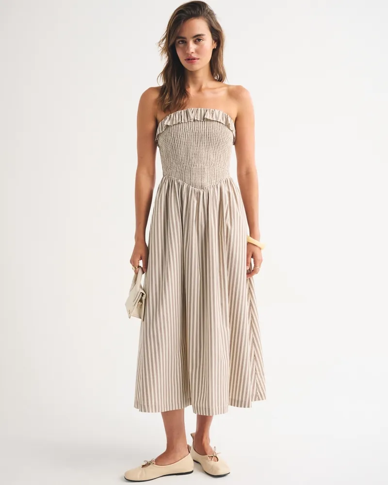 Sydney Smocked Midi Dress