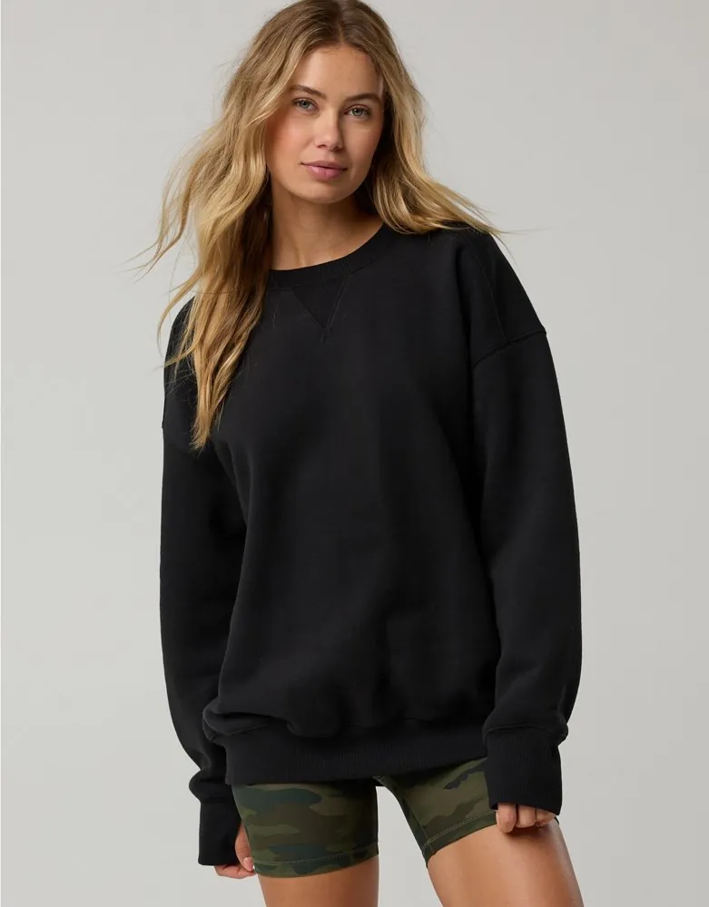 OFFLINE By Aerie Cloud Fleece Oversized Crewneck Sweatshirt