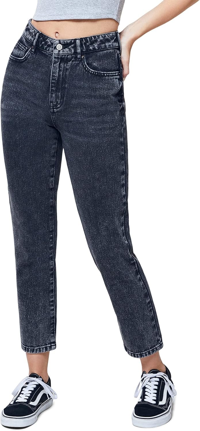 Topshop Original Mom jeans in washed black
