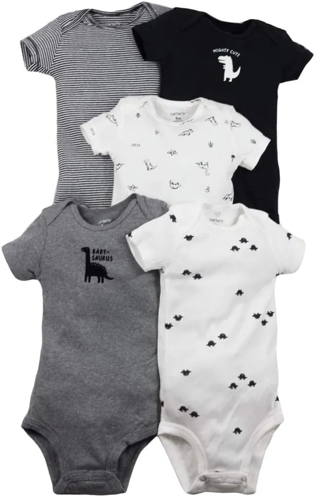 5-Pack Dinosaur Bodysuits