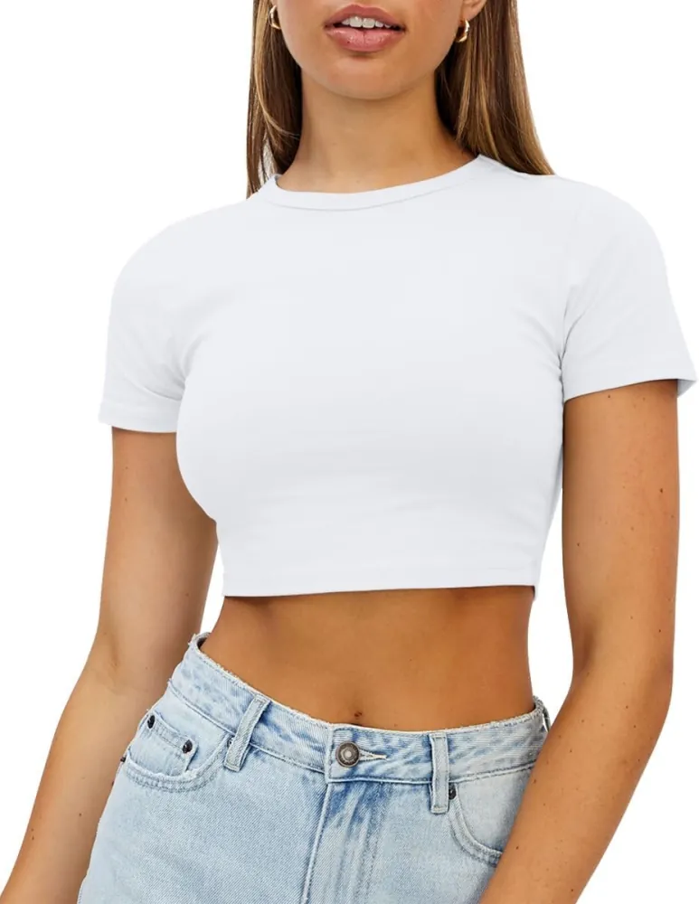 Укороченная футболка baby tee