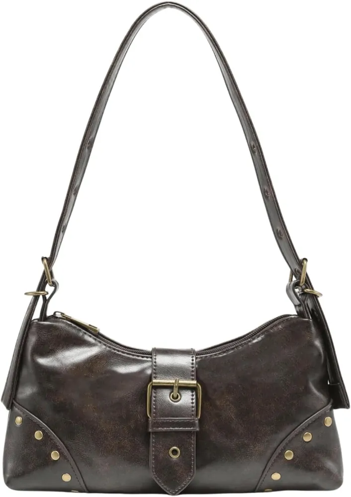 Винтажная кожаная сумка через плечо