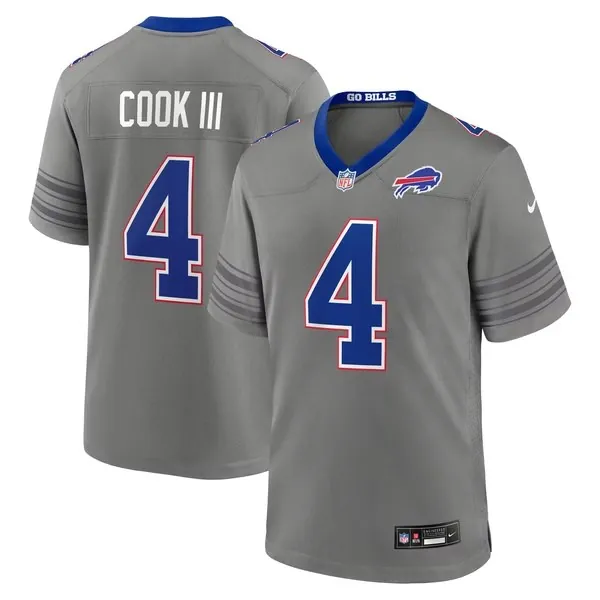 James Cook III Buffalo Bills Nike Nickel City Game Jersey - Gray