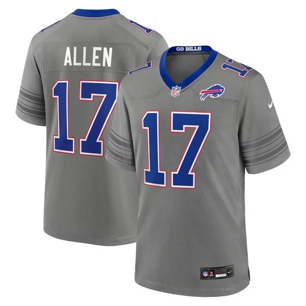 Josh Allen Buffalo Bills Nike Nickel City Game Jersey - Gray