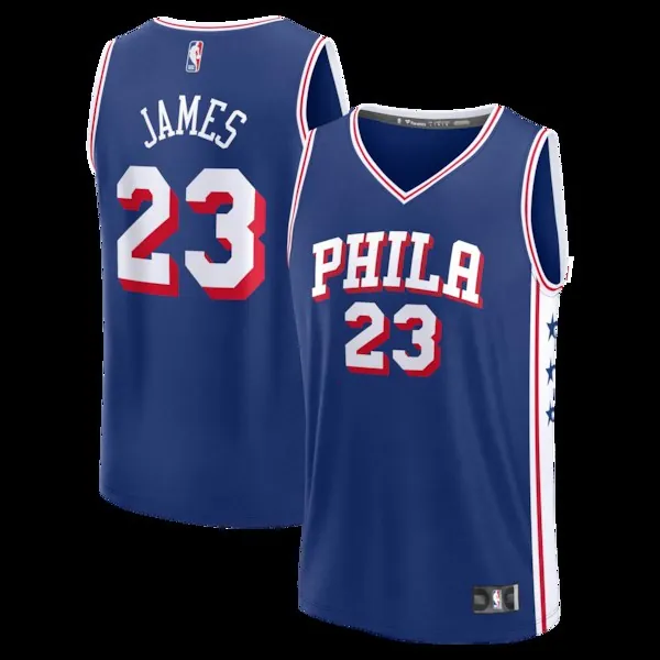 LeBron James Philadelphia 76ers Fanatics Fast Break Jersey - Icon Edition - Royal