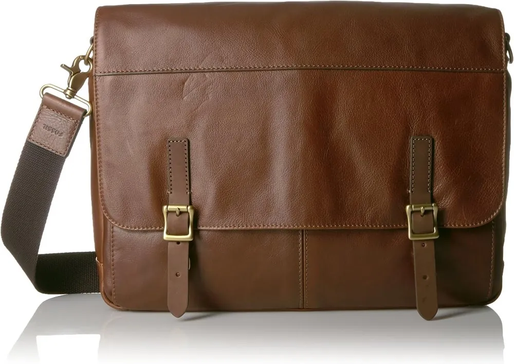 Fossil Defender Leather Messenger Bag