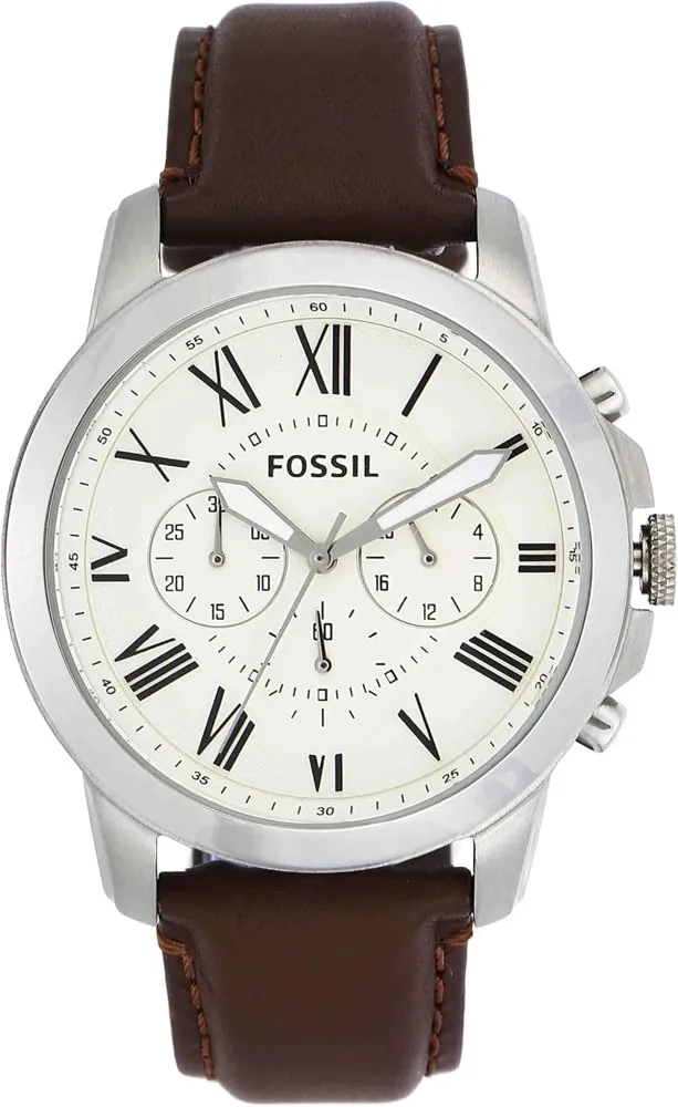 Fossil Grant Chronograph Brown Leather FS4735