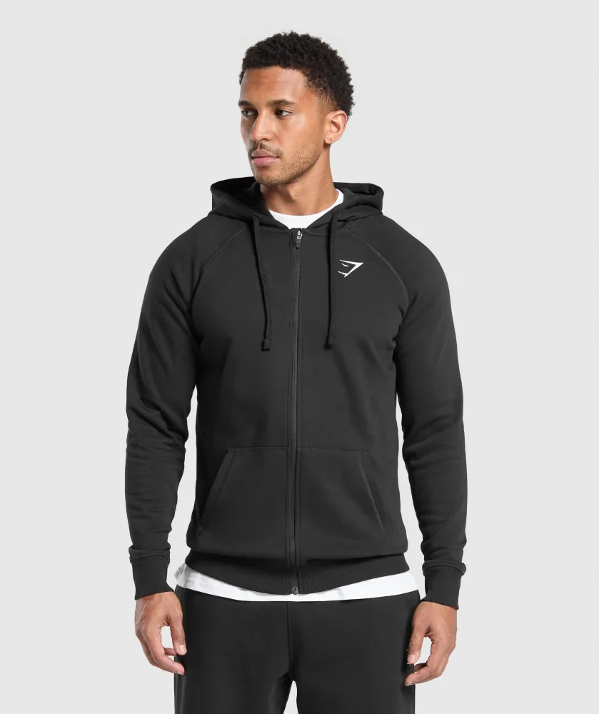 Crest Zip Up Hoodie