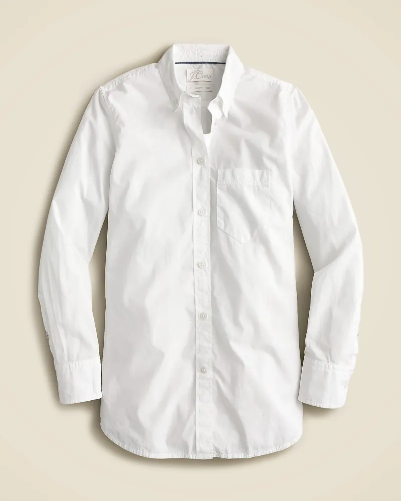Classic-fit Washed Cotton Poplin Shirt