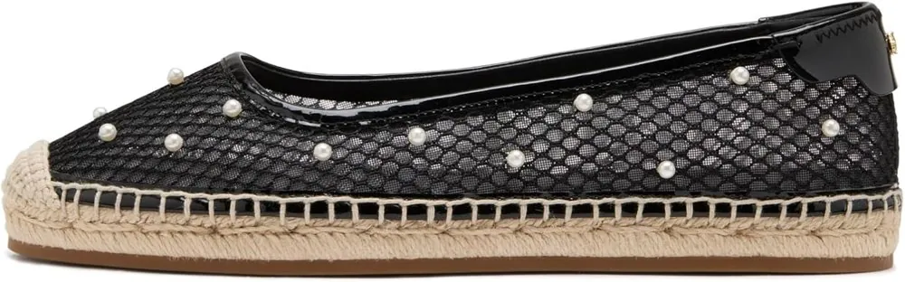 Pearl Fishnet Espadrille Flats