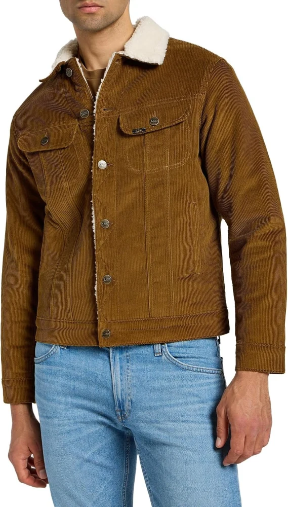 Denim Sherpa Lined Jacket
