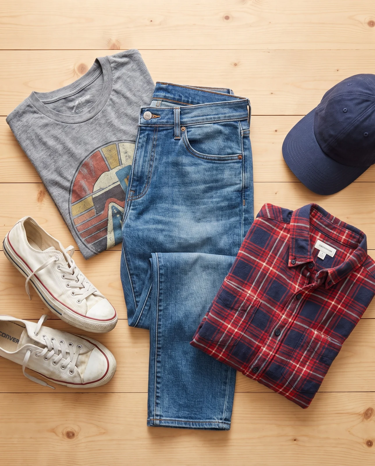 Молодёжный образ в джинсах American Eagle