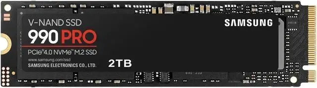 Samsung 990 PRO 2TB PCIe Gen4 NVMe M.2 SSD (MZ-V9P2T0B/AM)