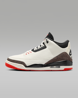 Air Jordan 3 "World's Best" — Sail/University Red/Pale Ivory/Black