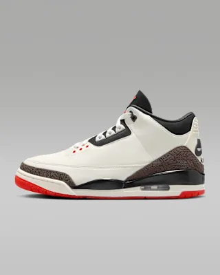 Air Jordan 3 "World's Best" — Sail/University Red/Pale Ivory/Black