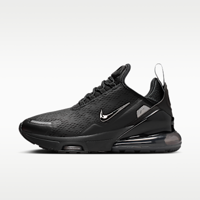 Nike Air Max 270 Premium — Black/Off Noir/Metallic Silver
