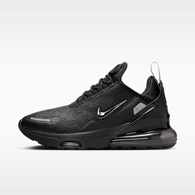 Nike Air Max 270 Premium — Black/Off Noir/Metallic Silver