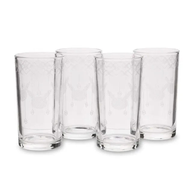 Pikachu Pokémon Winter Wonders 16 oz. Glass Tumblers (4-Pack)