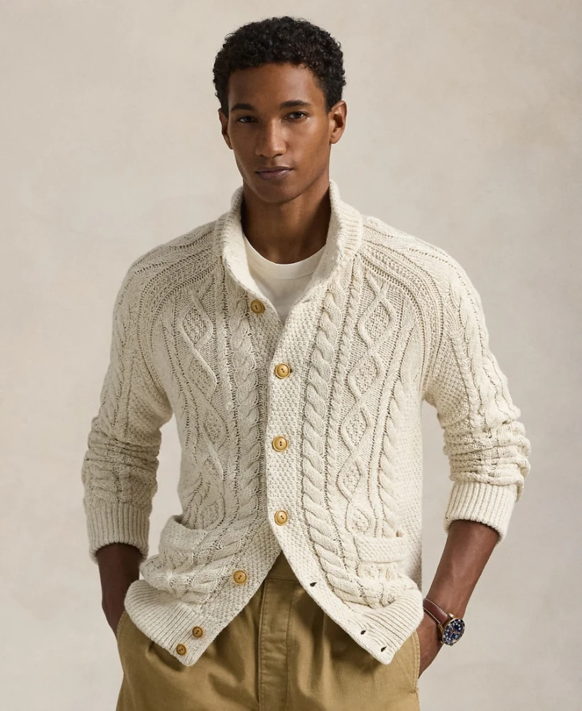 Cable-Knit Cardigan