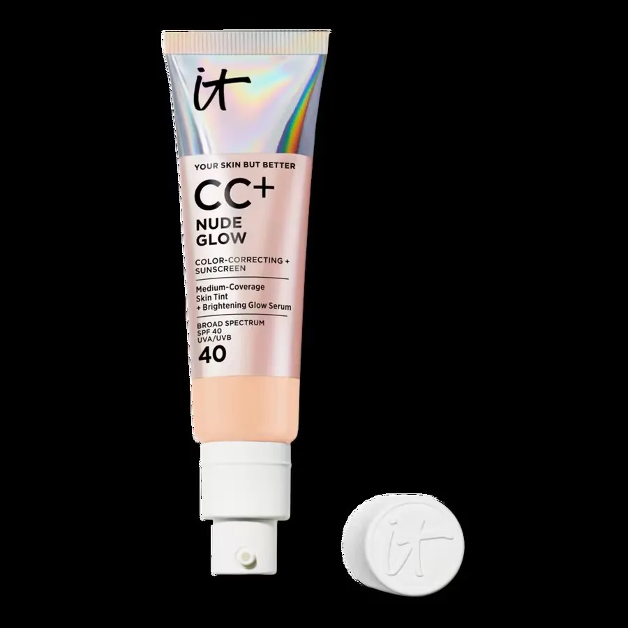IT Cosmetics CC+ Nude Glow Lightweight Foundation + Glow Serum with SPF 40