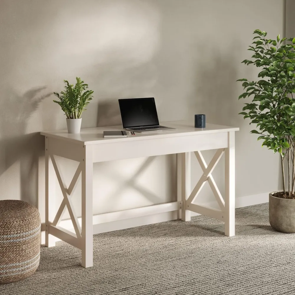 Gracie Oaks Phawak Writing Desk with X-Pattern Legs