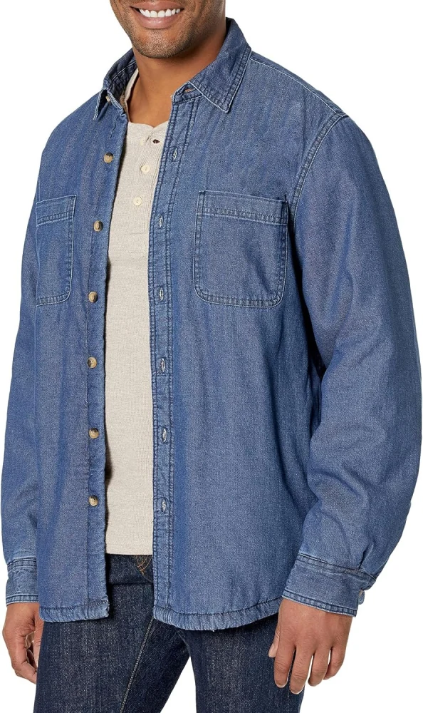Wrangler Authentics Sherpa Lined Denim Shirt Jacket